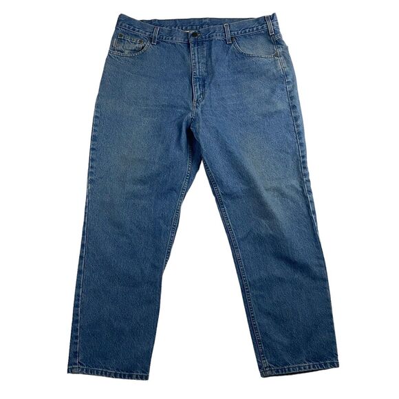 Carhartt B18STW Traditional Fit Work Denim Blue Jeans Tag 42x30 (Actual 41x29) - Picture 1 of 8
